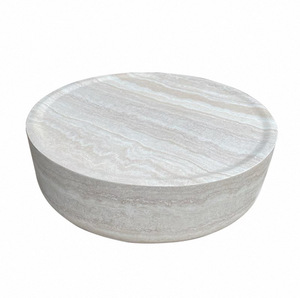 Mesa de Centro Redonda de Diseño Moderno Minimalista Italiano <span class=keywords><strong>para</strong></span> Apartamentos Pequeños, Mueble de Sala de Estar Fácil de Limpiar - Product Image 6