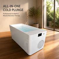 Baignoire de Plongée Froide Tout-en-un PREMIUM PICK 220V pour 1-2 Personnes, Idéale pour la Maison et la Salle de Sport, Stock USA
