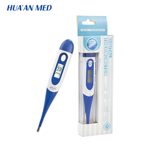 Thermomètre médical numérique électronique HUAAN, plus durable, flexible, étanche, pour usage oral, rectal, axillaire, avec protège-sonde - Product Image 1
