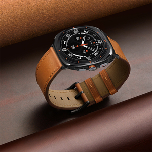 <span class=keywords><strong>Bracelet</strong></span> en cuir véritable Eraysun pour <span class=keywords><strong>Samsung</strong></span> Galaxy Watch Ultra 47 mm, <span class=keywords><strong>bracelet</strong></span> de luxe vintage réglable pour hommes, <span class=keywords><strong>bracelet</strong></span> en cuir pour montres - Product Image 5