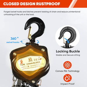 1ton <span class=keywords><strong>3ton</strong></span> 2ton ขนาด5ตันโซ่มือบล็อกดึงรอกยกโซ่ด้วยมือบล็อกคู่มือ - Product Image 6