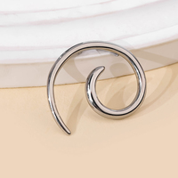 YW Hiphop escargots forme oreille poids bouchons en acier inoxydable Tunnel oreille jauges lourd extenseur civière Piercing bijoux
