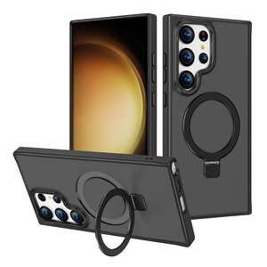 Coque de téléphone adaptée pour Samsung S26 Plus, cadre métallique givré, support magnétique invisible, protection complète, coque anti-chute - Product Image 6