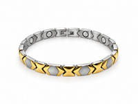 Bracelet magnétique en acier inoxydable, motif diamant doré, design tendance et minimaliste, produit transfrontalier très vendu