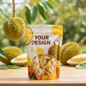 Custom Logo Printed Recyclable Stand-Up Zipper Pouch-Re-sealable Moisture-Proof PET Material Food Grade Milk Snack Packaging - Product Image 3