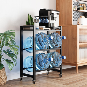 Double Shelf Metal <b>Storage</b> Rack Standing Type for Kitchen Fruit & Beer <b>Crate</b> <b>Storage</b> in Cellar Balcony & Pantry - Product Image 4