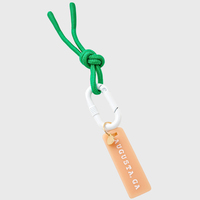 Pendentif en acrylique JS pour sac à main, personnalisé, motifs fleur, coquillage, cerise, nœud papillon, voile, homard, avec breloques porte-clés et pompon en corde