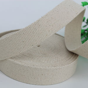 2cm 1インチ30/40/<span class=keywords><strong>50mm</strong></span>ワイドナチュラル厚手コットンリボンウェビングベルトバッグストラップバックキャンバスバインディングアクセサリー - Product Image 5