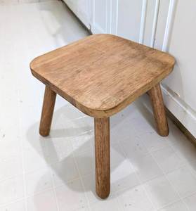 ADC Modern Square Top Wooden <b>Step</b> <b>Stool</b> Detachable Pine Seat <b>for</b> <b>Kitchen</b> Bathroom Home Decor - Product Image 1