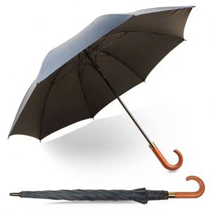 Parapluie droit automatique de luxe personnalisé avec logo pour homme d'affaires, en polyester, fabriqué à Shenzhen - Product Image 1