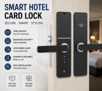 Cerradura de Hotel, Software de Gestión Hotelera Gratuito, Sistema de Cerradura Electrónica Inteligente para Habitaciones de Hotel y Apartamentos, Cerradura de Puerta de Hierro Fundido
