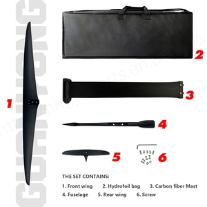 GY 1700V2 Hydrofoil en fibre de carbone haute performance Nouveau design Accessoire d'aile avant Big Blade Kite Wing Surfboard Foil Surfing - Product Image 4