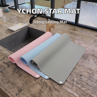 Tapis de table de cuisson en silicone rectangle personnalisé isolé thermiquement réutilisable antidérapant avec étoile mignonne et napperon Design rembourré