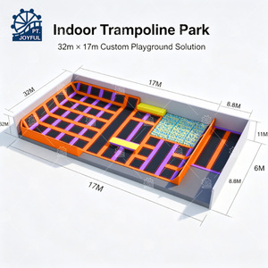 Parques de trampolines personalizados para adultos y niños, camas elásticas de entretenimiento, parque de trampolines interior - Product Image 3