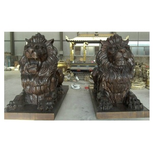 Famoso bronce antiguo <span class=keywords><strong>HSBC</strong></span> estatua de León de Banco de puerta - Product Image 4