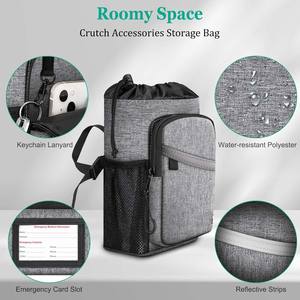 Promotion d'échantillons gratuits : Sac de transport pour cannes de marche, sac de rangement imperméable pour béquilles, sac fourre-tout avec porte-gobelet OEM - Product Image 3