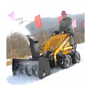 Hot selling China skid steer loaders mini skid steer snow blower attachment optional