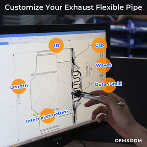 OEM ODM Personnalisé Universel 201 304 Tube Flexible En Acier Inoxydable Amélioration Des Performances Auto Tuyaux D'échappement - Product Image 4