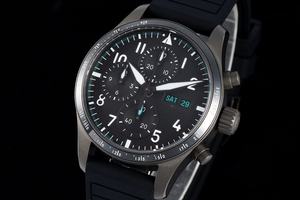 Reloj cronógrafo multifuncional de lujo con logotipo personalizado, de acero inoxidable - Reloj mecánico luminoso, impermeable y de diseño. - Product Image 2