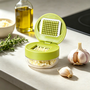 Presse-ail multifonction DF22, hachoir à ail, presse-ail de cuisine, hachoir à gingembre et oignon, outil pour écraser les aliments pour bébés - Product Image 3