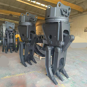 Suministro de fábrica: Garra mecánica hidráulica tipo 'Orange Peel' para excavadora, para troncos, acero y chatarra - Product Image 1
