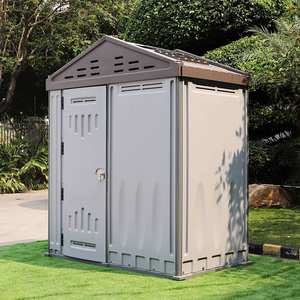 Vente en gros maisons modulaires armoire de rangement extérieure préfabriquée abris imperméables abris de <span class=keywords><strong>jardin</strong></span> en plastique stockage portable hangar de stockage - Product Image 4