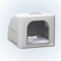 Portable Pet Igloo Summer Cat Litière Cooling Dog House avec chambre climatisée Summer Arch Igloo Nest pour chats et chiens