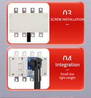 Interrupteur de déconnexion triphasé automatique basse tension HGL-160/4P 160A, isolateur 4 pôles PC, capacité de coupure 1280A, usage domestique