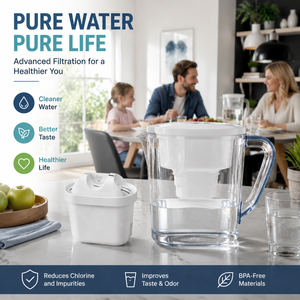 Cartucho de Filtro de Agua de Repuesto de Carbón Activado para Jarra Purificadora de Agua Potable, Filtro de Purificación Doméstico - Product Image 1