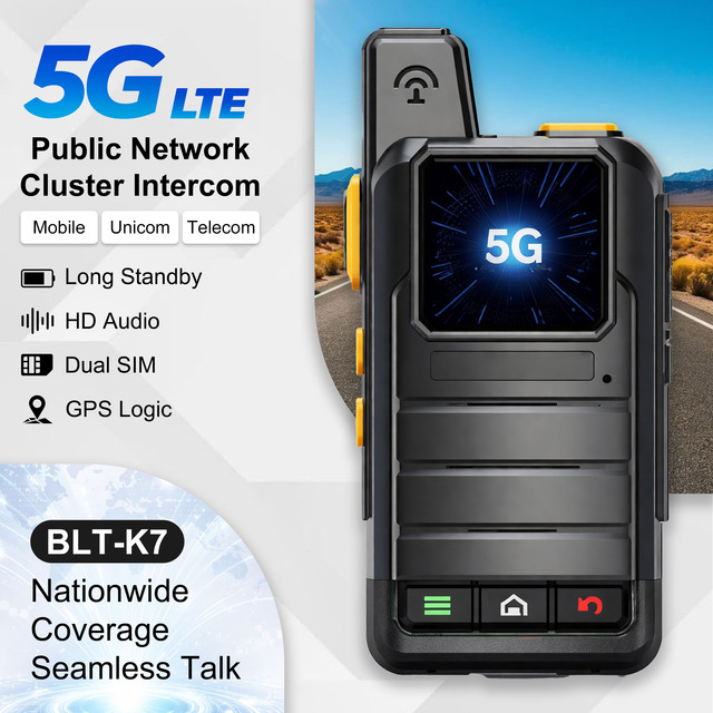 National Global 5G Public Network 5000km Outdoor GPS Weather Forecast Fleet Hotel Site Handheld Device Walkie-Talkie