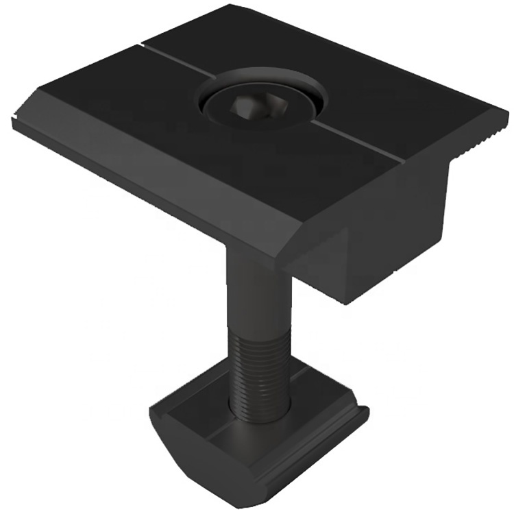 Алюминиевая стандартная кровельная Солнечная Монтажная система mid и end clamp