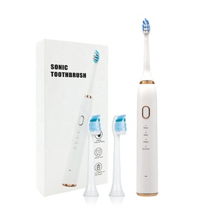 Cepillo de Dientes Eléctrico Sónico Real con 12 Ajustes de Intensidad, Recargable Rápido, Resistente al Agua IPX7 para Adultos, con 42000 <span class=keywords><strong>VPM</strong></span> y 3 Cabezales de Cepillo - Product Image 1