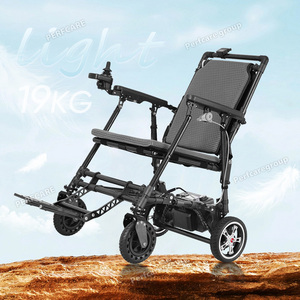 Silla de Ruedas Eléctrica de Fibra de Carbono 2025, Ultraligera, 22 kg, Plegado Rápido, Motor sin Escobillas de 400 W - Product Image 1