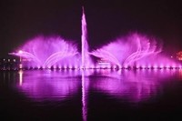 Installation nationale de grands projets de fontaines, fontaines musicales pour lacs, parcs et paysages fluviaux, service transfrontalier