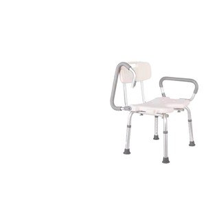 Zhan Teng Aluminum Alloy <b>Shower</b> Chair With <b>Folding</b> Armrests Height Adjustable For Elderly And Pregnant Women - Product Image 2