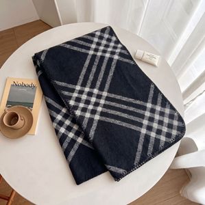 Bufanda Clásica de Acrílico a Cuadros para Mujer, Chal Largo con Flecos, Envoltura Térmica para el Cuello en Invierno - Product Image 5