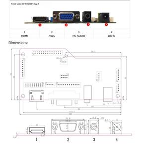 Placa controladora RTD2513, controlador de pantalla <span class=keywords><strong>LCD</strong></span>, placa base, resoluciones de 1920*1080 para Módulo de pantalla TFT <span class=keywords><strong>LCD</strong></span> - Product Image 6