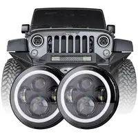 7-Zoll-LED-Scheinwerfer rund für Jeep Wrangler Jk Tj für Hummer H1 H2 12v  24v für Suzuki Samurai Lada 4x4 Urban Niva