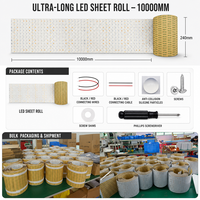 Panneau lumineux LED flexible de 1000 mm, feuille de panneau rétroéclairé en marbre, quartz, onyx, découpable, DC24V, 10 m, éclairage LED intelligent