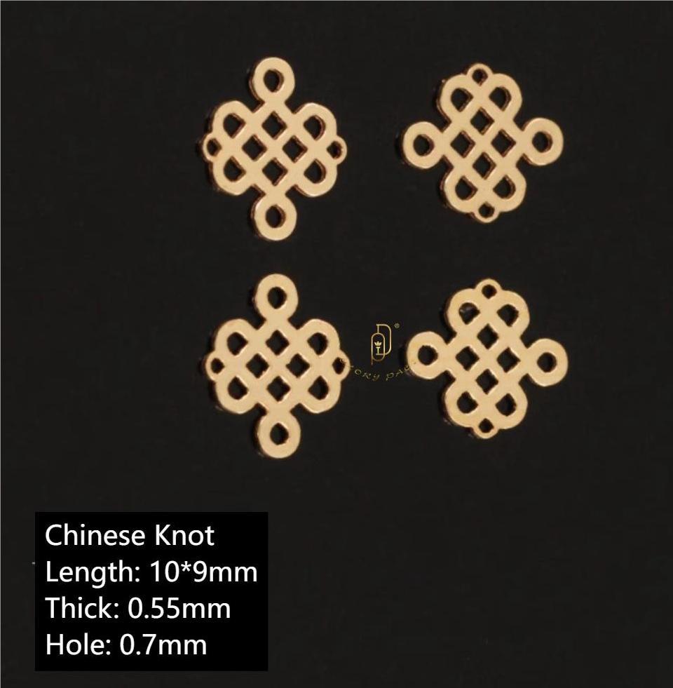 6 Gold Filled - Chinese Knot Charm