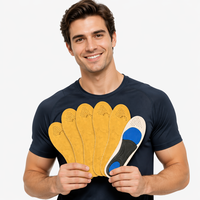 Semelles rehaussantes ajustables en silicone et PU, antichoc, pour chaussures unisexes, emballage de détail, vente en gros