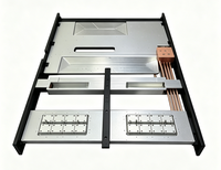 Plaque de refroidissement liquide en aluminium usinée sur mesure par CNC avec caloduc en cuivre pour le refroidissement des CPU et GPU des serveurs de centre de données