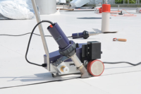 Nouvelle machine de soudage industrielle à air chaud automatique pour ETL, pour toitures, sols, bannières à superposition et géomembranes
