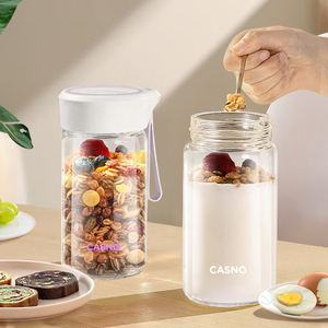 Botella de Vidrio de Borosilicato de Alta Calidad con Infusor de Té y Taza de Almacenamiento, Venta al por Mayor - Product Image 1