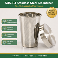 Infuseur à thé en acier inoxydable, filtre à mailles fines, panier filtrant pour thé en vrac, pour tasse et théière