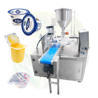 HNOC Machine à sceller les pots de yaourt en plastique ketchup Petite machine de remplissage aseptique pour jus de fruits