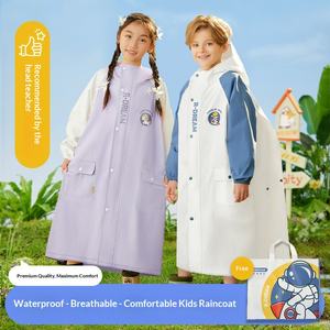 Impermeable Infantil Universal de Dibujos Animados de una Pieza <span class=keywords><strong>para</strong></span> Senderismo, <span class=keywords><strong>para</strong></span> Estudiantes de Jardín de Infancia y Primaria, con Logotipo - Product Image 3