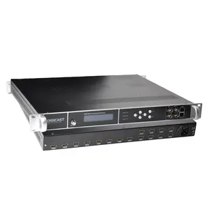 Hot selling Digital Modulator 16 ch hd to 16 ATSC DVBT ISDBT DVBC encoder dvb t modulator