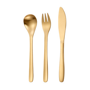 Juego de cuchillo, tenedor y cuchara para carne de acero inoxidable 304, cubertería occidental para carne de res, uso para adultos - Product Image 4