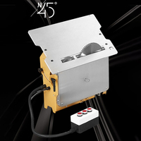 Scie à table à double lame WT20 2600W avec système d'aspiration des poussières pour la fabrication de meubles et la découpe sur site